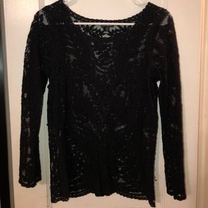 Lace/see through blouse